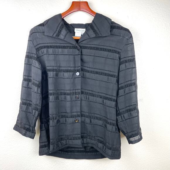 Womens Top Sz S Whimsigoth Velvet Burnout Sheer Whimsigoth Dark Fairy Witchy - Picture 9 of 11